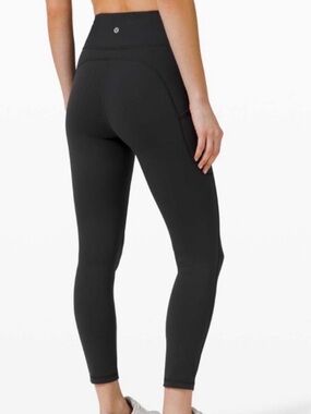 Lululemon Invigorate HR Tight 25 Black Size 4 Leggings Everlux Pockets